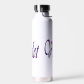 Name der lila Blumenrübe, Trinkflasche (Links)