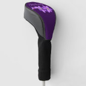 Name der lila Hepatica-Blüten Golf Headcover (angewinkelt)
