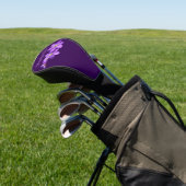 Name der lila Hepatica-Blüten Golf Headcover (In SItu)