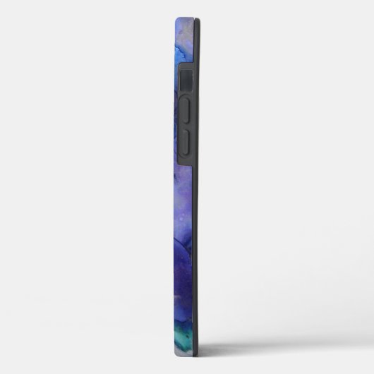 Name der lila und blauen Wasserfarbe Case-Mate iPhone Hülle (Rückseite / Links)