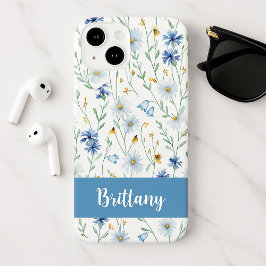 Name der Lila Wasserfarbe Blau Wildblume Case-Mate iPhone 14 Hülle