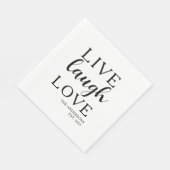 Name der Live-Lagh-Liebe zum Jahrestag Serviette (Ecke)