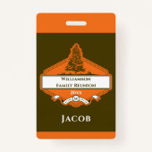 Name der Logo-Wiedersehen-für die benutzerdefinier Ausweis (Vorderseite)