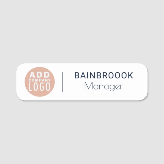 Name der Logomitarbeiter und Name der Konferenz-ID Namensschild (Vorderseite)