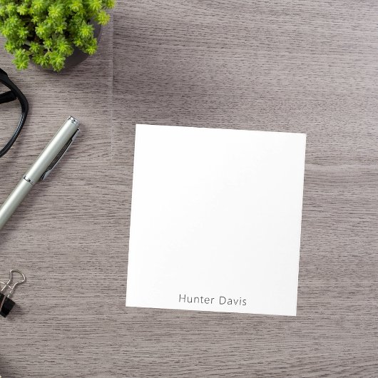 Name der Marke Notizblock