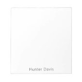 Name der Marke Notizblock (Vorderseite)