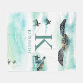 Name der Meeresschildkröte Fleecedecke (Vorderseite (Horizontal))