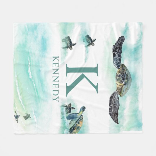 Name der Meeresschildkröte Fleecedecke (Vorderseite (Horizontal))