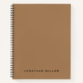 Name der Minimalistischen Beruflichen Monogramm Notizblock (Vorderseite)