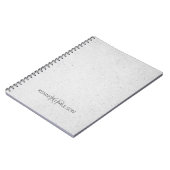 Name der Minimalistischen Betonmaskuline Notizblock (Linke Seite)