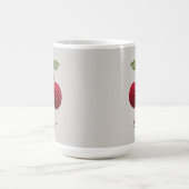 Name der Minimalistischen Girly Crochet Red Cherry Kaffeetasse (Mittel)