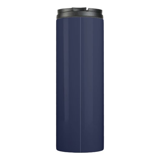 Name der Minimalistischen Marine Blue Bridesmaid Thermosbecher (Rückseite)