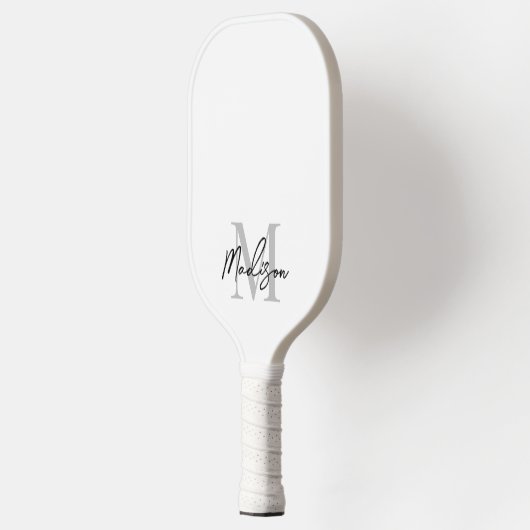 Name der Minimalistischen, modernen, schwarzen Sch Pickleball Schläger (Links)