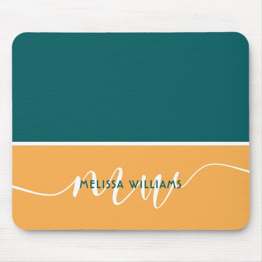 Name der Minimalistischen Schriftzeichen für grün  Mousepad (Vorne)