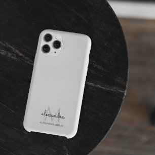 Name der Minimalistischen Schwarzweiß-Monogramm Case-Mate iPhone 14 Pro Max Hülle