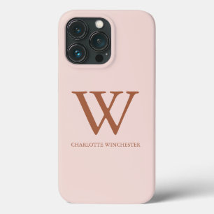 Name der Minimalistischen Serif-Monogramm schlicht Case-Mate iPhone Hülle