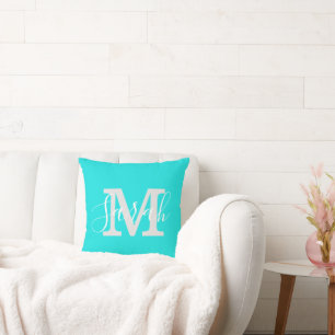 Name der Minimalistischen Skriptmonogram-Meldung A Kissen