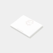 Name der Minimalistischen Skriptmonogramm-Bezeichn Post-it Klebezettel (angewinkelt)