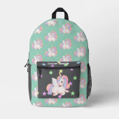 Name der Minze und des Regenbogens Bedruckter Rucksack (Vorderseite)