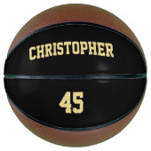 Name der Mit Monogramm Team-Nummer des  Spielers Basketball (Vorderseite)