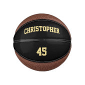 Name der Mit Monogramm Team-Nummer des Spielers Mini Basketball (Vorderseite)