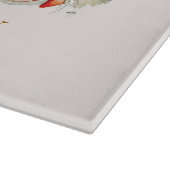 Name der mit Monogramm Waldflora Botanischer Famil Schneidebrett (Ecke)