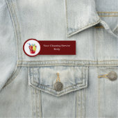 Name der Mitarbeiter des modernen Reinigungsdienst Namensschild (Beispiel)