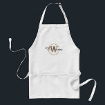 Name der modernen Black Gold Monogram Script-Famil Schürze<br><div class="desc">Moderne Schürze mit dem Namen Monogram. Sie können den Namen und das Monogramm zunächst personalisieren,  um Ihr eigenes einzigartiges Design zu erstellen. Entwickelt von Thisisnotme©</div>