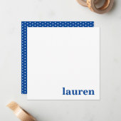 Name der modernen Chic Monogram-Klasse der Marine Mitteilungskarte (Vorderseite/Rückseite Beispiel)