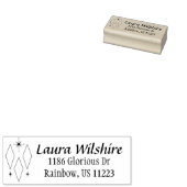 Name der modernen Diamanten-Sternexplosion Mitte d Gummistempel (Stempel)