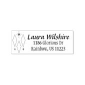 Name der modernen Diamanten-Sternexplosion Mitte d Gummistempel (Prägung)