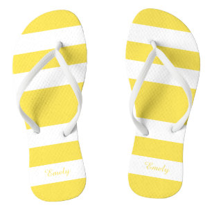 Name der modernen gelben Streifen Badesandalen