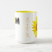 Name der modernen Mama | Sonnenblume-Tasse | Monog Tasse (Zentrum)
