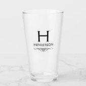 Name der modernen Monogram-Familie Glas (Vorderseite)