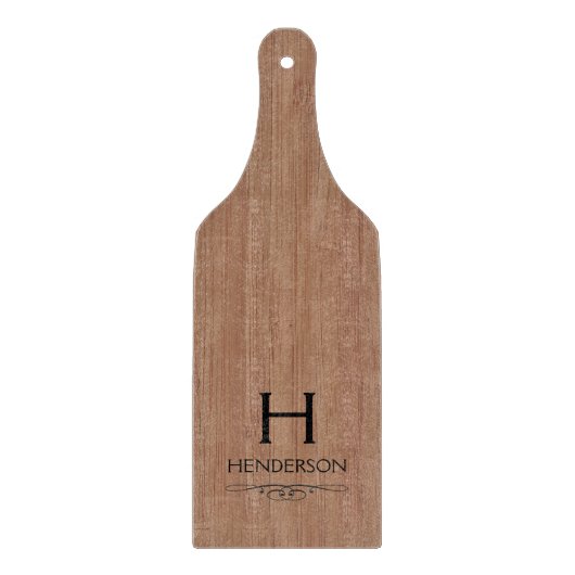 Name der modernen Monogram-Familie Schneidebrett (Vorderseite)