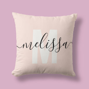 Name der modernen Monogram Handwriting-Kalligrafie Kissen