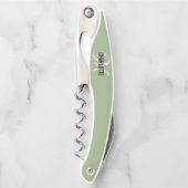 Name der modernen Salbei-grüne Monografie Kellnermesser (Vorderseite)