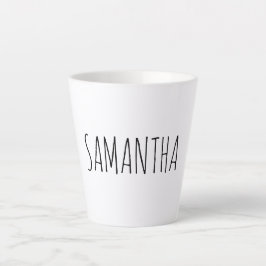 Name der modernen Typografie Milchtasse