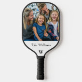 Name der Monogram-Familie für die personalisierte  Pickleball Schläger (Rückseite)
