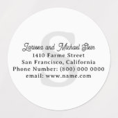 Name der Monogram-Familie weiß Etiketten (Design 2)