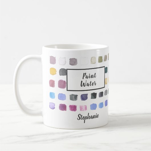 Name der Monogram, Farbe Wasser Kaffeetasse (Links)