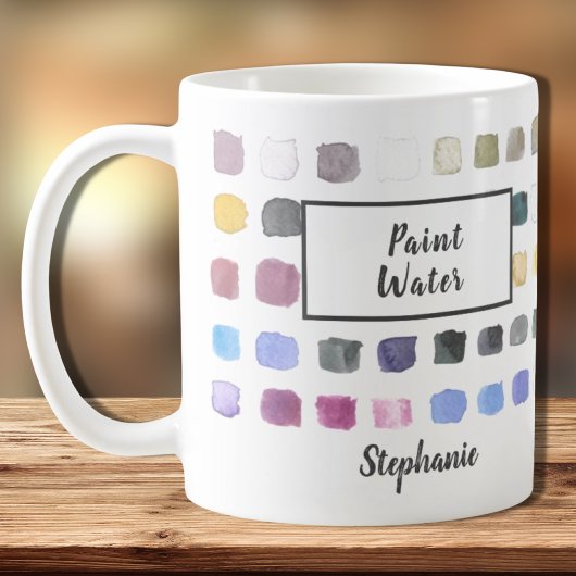 Name der Monogram, Farbe Wasser Kaffeetasse