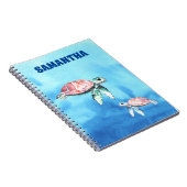 Name der Monogram-Meeresschildkröte Notizblock (Rechte Seite)