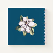 Name der Monogramm-Blume Magnolia Notizblock (Rückseite)