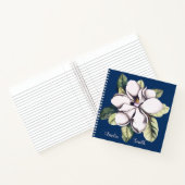 Name der Monogramm-Blume Magnolia Notizblock (Innenseite)