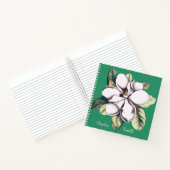 Name der Monogramm-Blume Magnolia Notizblock (Innenseite)