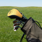 Name der Monogramm-Gold-Metalle Golf Headcover (In SItu)