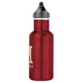 Name der Monogramm-Initialen personalisiert Edelstahlflasche (Rechts)