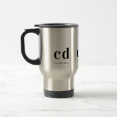 Name der Monogramm-Initialen Reisebecher (Links)