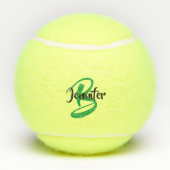 Name der Monogramm Personalisiert Tennisbälle (Rückseite)